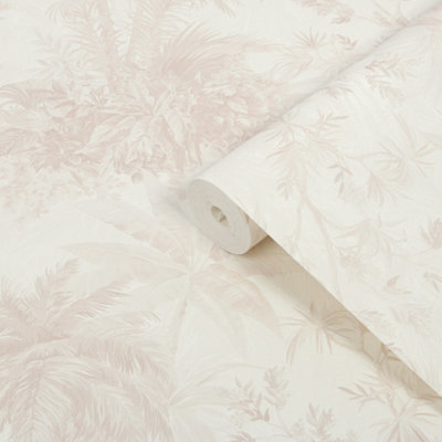 Boutique Bali Patterned Pearl Wallpaper