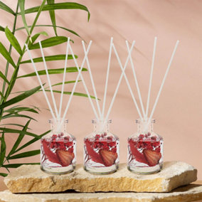 Boutique Berry & Bay Floral Reed Diffuser Set of 3 Gift Set