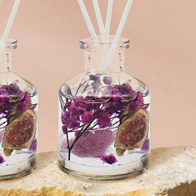 Boutique Fig & Lotus Floral Reed Diffuser Set of 3 Gift Set - 4