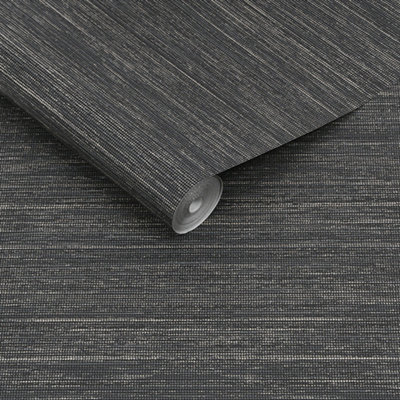 Boutique Gilded Onyx Textured Plain Wallpaper