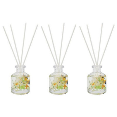 Boutique Honey Suckle & Davana Floral Reed Diffuser Set of 3 Gift Set