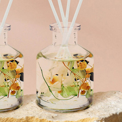 Boutique Honey Suckle & Davana Floral Reed Diffuser Set of 3 Gift Set - 4