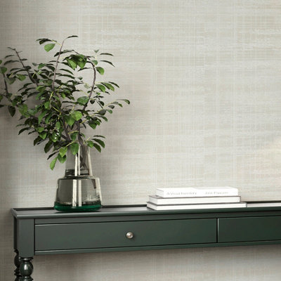 Boutique Lamont Weave Pearl Wallpaper