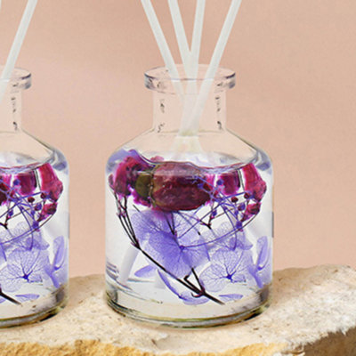 Boutique Lavender & Chamomile Floral Reed Diffuser Set of 3 Gift Set - 4