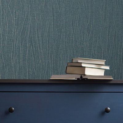 Boutique Marquise Emerald Royal Silk Textured Plain Wallpaper