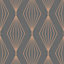 Boutique Marquise Geometric Smokey Quartz Wallpaper