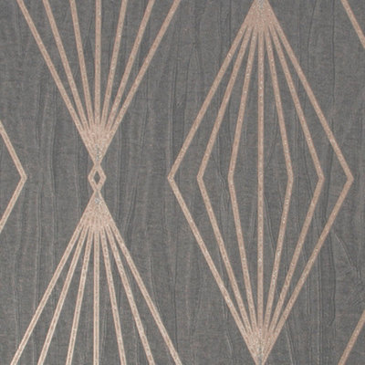 Boutique Marquise Geometric Smokey Quartz Wallpaper