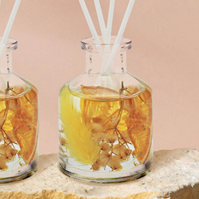 Boutique Orange Blossom Floral Reed Diffuser Set of 3 Gift Set - 4