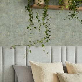 Boutique Ornamental Texture Sage Textured Plain Wallpaper