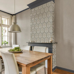 Boutique Refine Geometric Natural Wallpaper