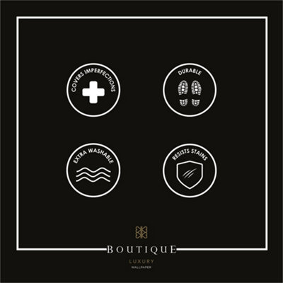 Boutique Refine Geometric Navy & Gold Wallpaper