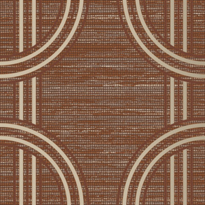 Boutique Ruby Indulgent Geometric Wallpaper