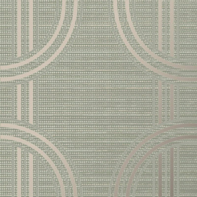 Boutique Sage Indulgent Geometric Wallpaper