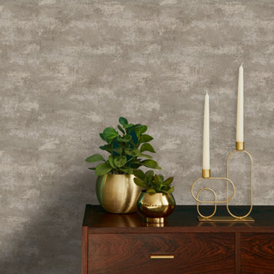 Urban Plaster Par Boutique - Mocha - Papier Peint : Wallpaper Direct
