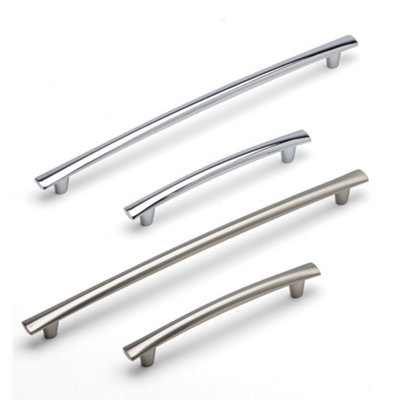 Bow Kitchen Cabinets T Bar Handle, 320mm, Chrome, Pack of 2