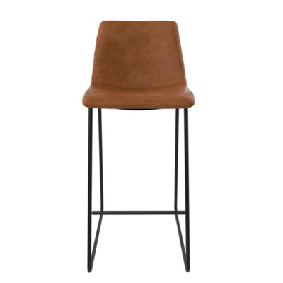 Bowden Barstool in PU Caramel Colour