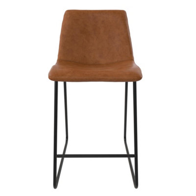 Bowden Counter Stool in PU Caramel