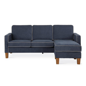 Bowen sectional 3-seater sofa in blue