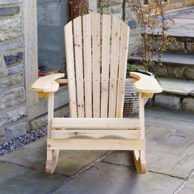 Bowland Adirondack Wooden Rocking Chair