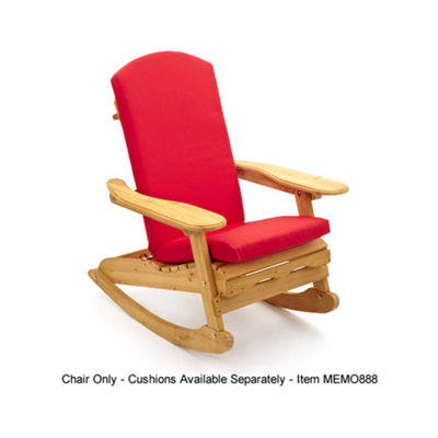 Bowland Adirondack Wooden Rocking Chair - 5