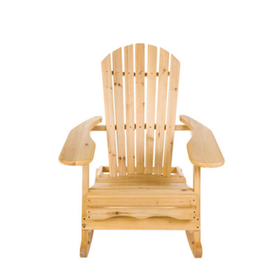 Bowland Adirondack Wooden Rocking Chair - 6