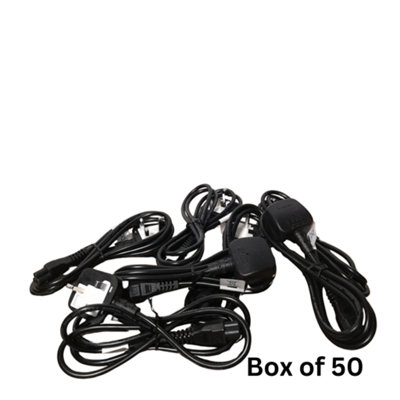 Box of 50 1.7m Replacement Laptop Power Supply Cable with UK Plug Price Comparisons | Compare The Build