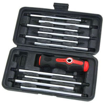 Boxed Screwdriver Set. 11pc Straight & T-Bar Handle (Neilsen CT4802)