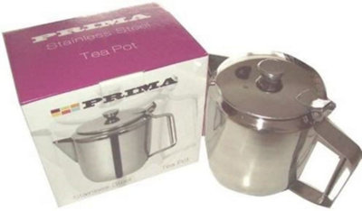 Boxed Stainless Steel Mirror Finish 24 Oz/0.75 Litres Tea Pot