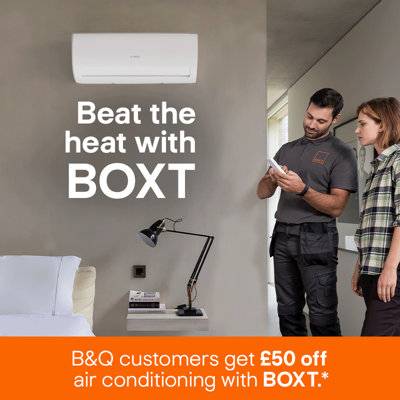  Beat the heat with BOXT - B&Q customers get £50 off air conditioning with BOXT (terms and conditions apply)