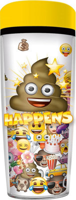 Boyz Toys Emoji Poo Happens 533ml Insulated Travel Mug