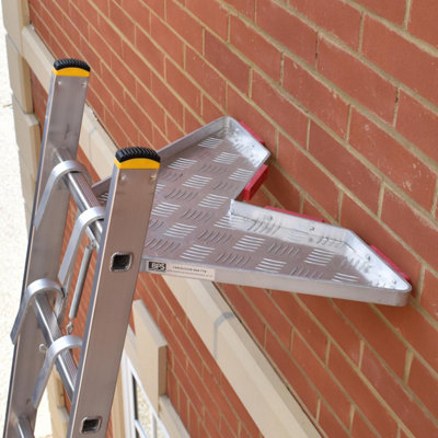 BPS Complete Ladder Stand Off - V-Shaped Universal Ladder Standoff - Downpipe Ladder Accessory