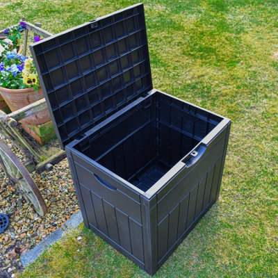 BPS Deluxe 126L Outdoor Storage Box - Small Garden Furniture Storage ...