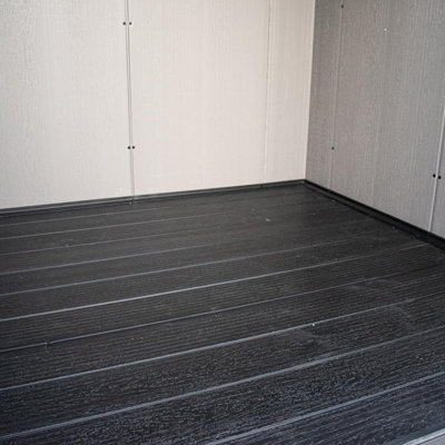 BPS Grand Outdoor Apex Garden Storage Shed 6 x 6ft Grey - All Weather Resistant - Zero Maintenance - Easy Assembly