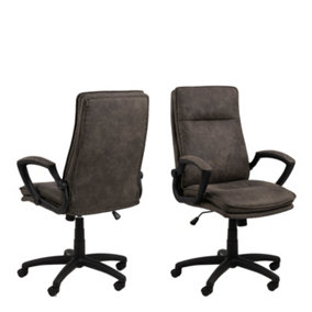 Brad Swiverl Desk chair with Armrest in Black