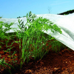 Bradas 1.1m x 5m Nonwoven Crop Cover Plant Frost Protection Fabric Insect Netting