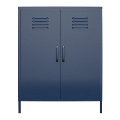 Bradford Metal Cabinet with 2 Doors Navy