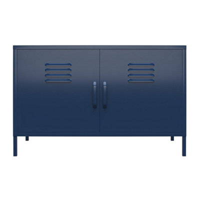 Bradford Metal Cabinet with 2 Doors Navy