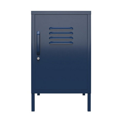 Bradford Metal Locker End Table Navy