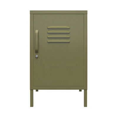 Bradford Metal Locker End Table Olive Green