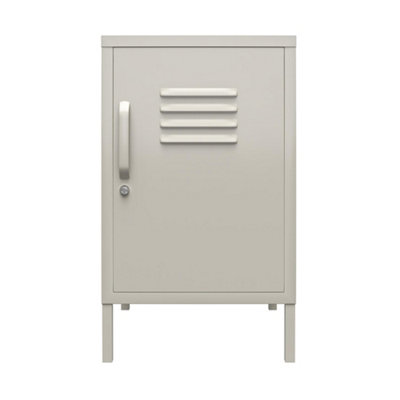 Bradford Metal Locker End Table Taupe