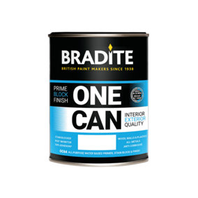 Bradite One Can Eggshell Multi-Surface Primer and Finish (OC64) 1L - (BS 381C 103) Peacock blue