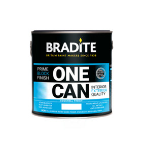 Bradite One Can Eggshell Primer and Finish (OC64) 2.5L - White