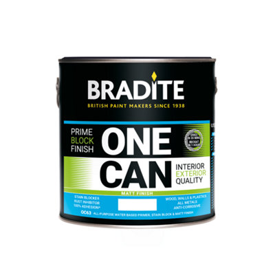 Bradite One Can Matt Multi-Surface Primer and Finish (OC63) 2.5L - (RAL 3009) Oxide red