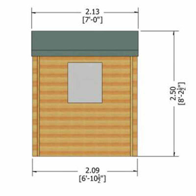 Bradley 19 mm Log Cabin 10 x 10 Feet - 3