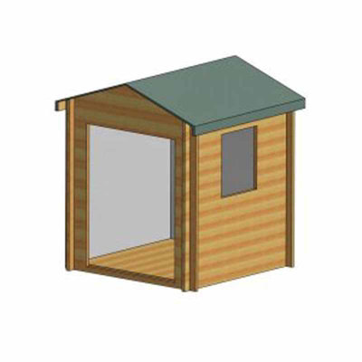 Bradley 19 mm Log Cabin 10 x 10 Feet - 4