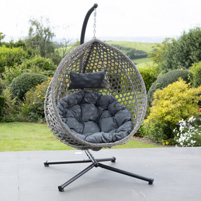 Bradshaw Swing Egg Pod Chair - Dark Grey