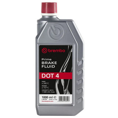 Brake Fluid 1L DOT 4 1 Litre Bottle 1500 Viscosity at -40C BREMBO L04010