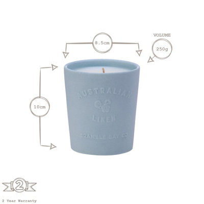 Bramble Bay - Australian Linen Scented Candle & Diffuser Set - 250g/180ml - Fresh Laundry - 2pc - 3