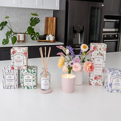 Bramble Bay - Australian Linen Scented Candle & Diffuser Set - 250g/180ml - Fresh Laundry - 2pc - 5