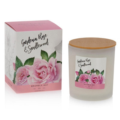 Bramble Bay - Bath & Body Soy Wax Scented Candle - 300g - Gardenia, Rose & Sandalwood
